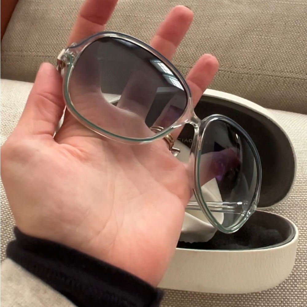 Balenciaga Sabina Oversized Round Sunglasses